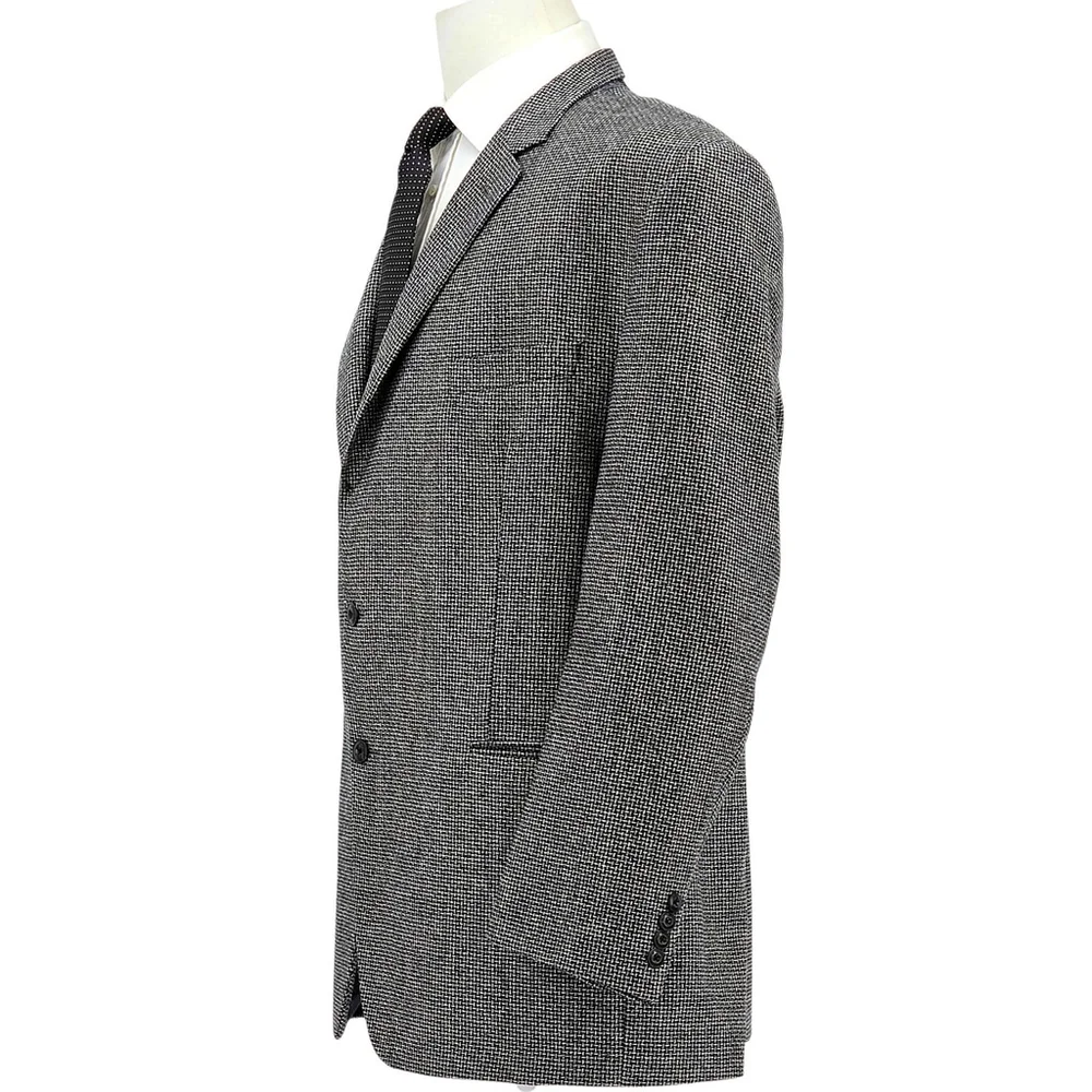 Jack Victor Wool Blazer Mens 50R Black White Canada Tailored Quiet Luxury